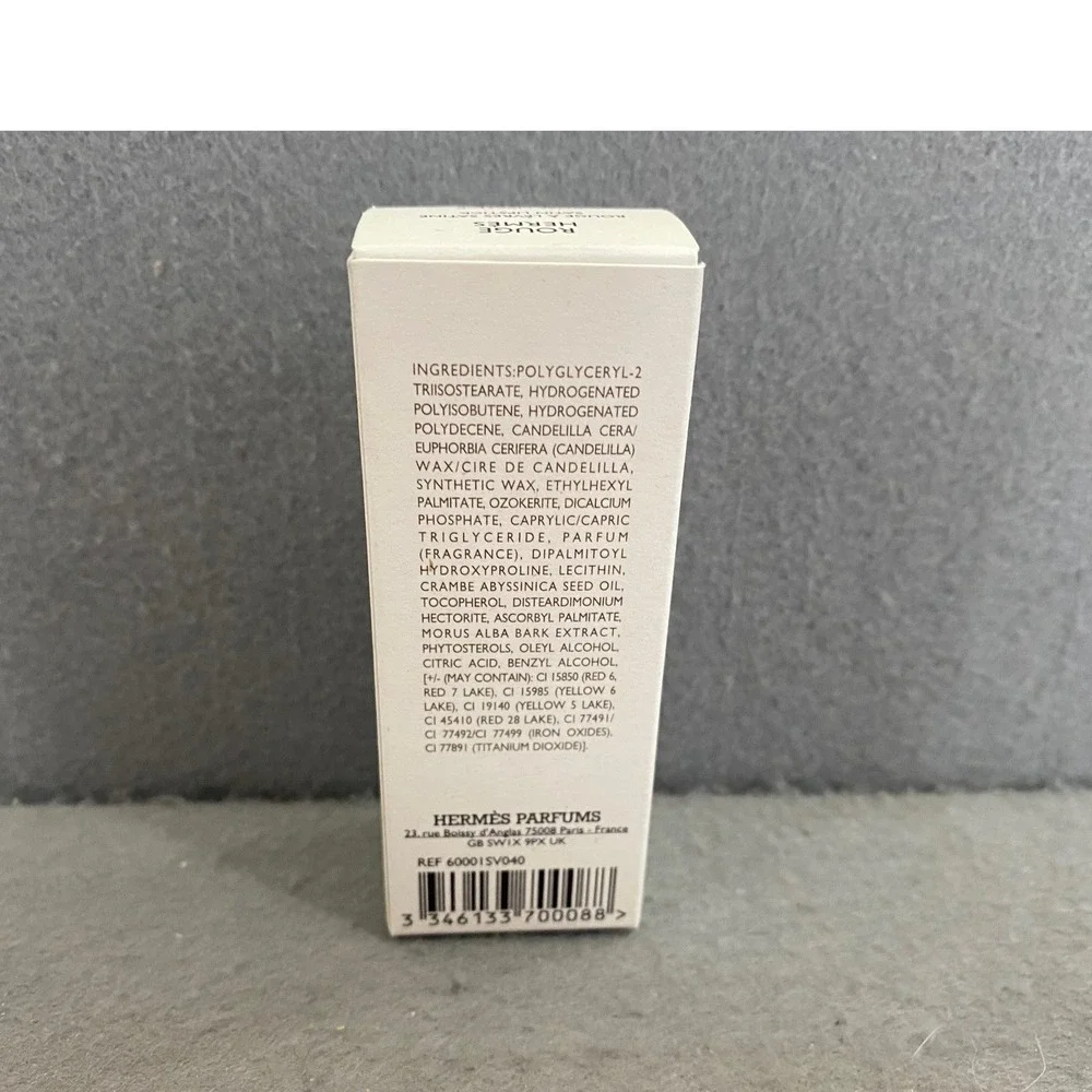 Hermes Rouge Hermes Magnetic Lipstick Sleeve & Box 0.12oz  Refillable PRISTINE